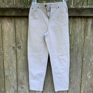 LIZ CLAIBORNE Lizwear cream mom classic straight leg denim petite jeans